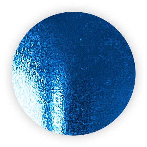 Blau glänzend