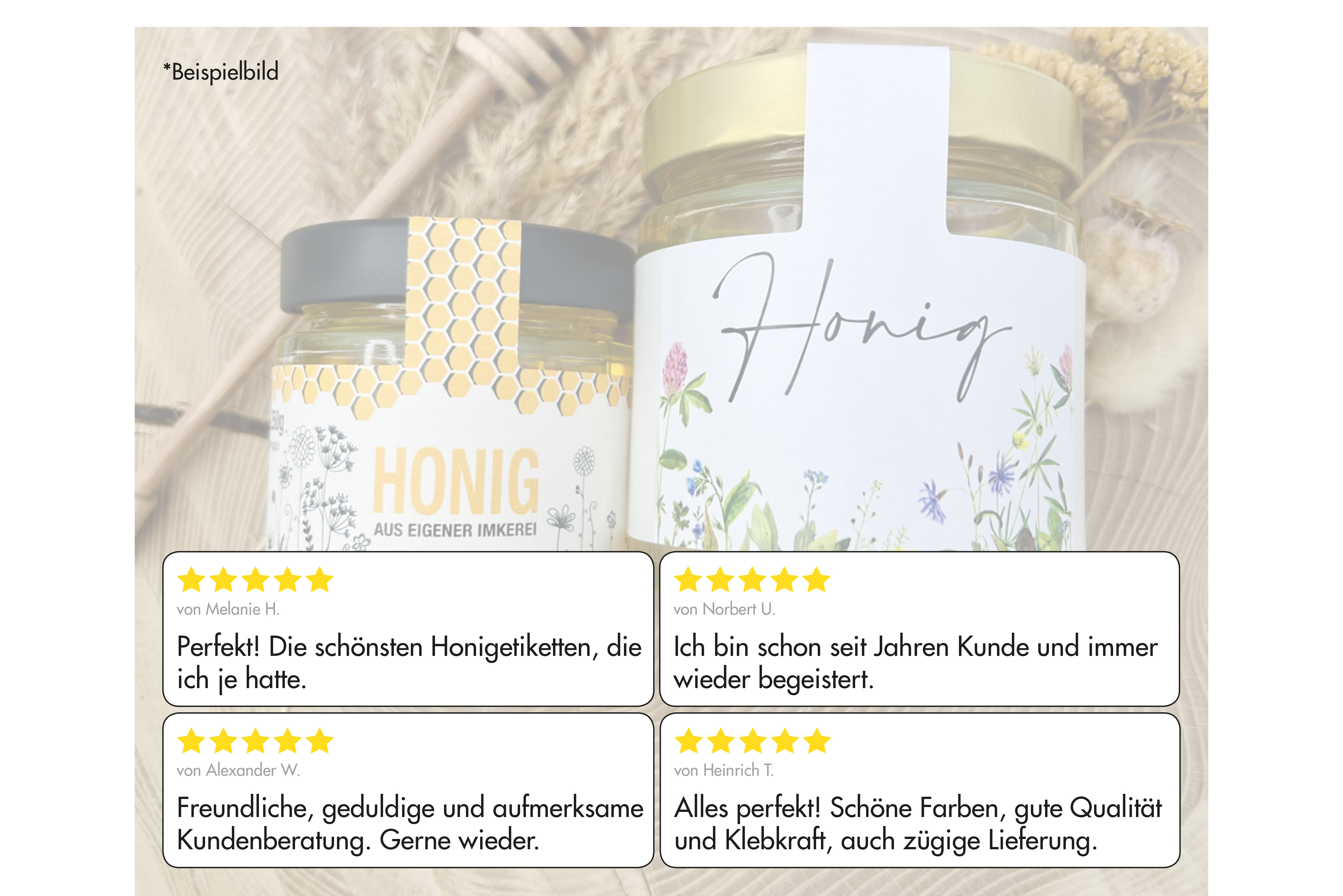 Honigetikett klassisch Nr.18 B 500g Kundenstimmen