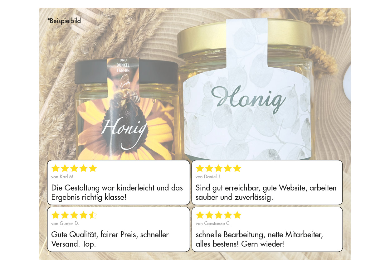 Honigetikett klassisch Nr.18 C 250g Kundenstimmen