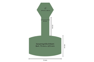 Honigetikett modern Nr.49 C 250g Größe Etikett