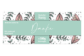 Design Geschenketikett Nr.03 A 500g rechteckig 