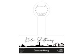 Design Stadthonig Kiel weißer Himmel 500g mit Gewährverschluss 