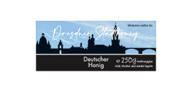 Design Stadthonig Dresden blauer Himmel 250g rechteckig