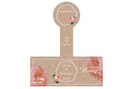 Design Hochzeitsetikett Nr.08 B 250g mit Gewährverschluss