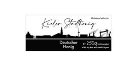 Design Stadthonig Kiel weißer Himmel 250g rechteckig