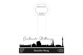 Design Stadthonig Dortmund weißer Himmel 500g mit Gewährverschluss 