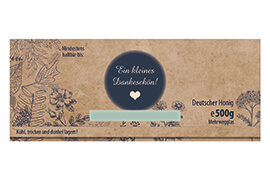 Design Geschenketikett Nr.14 A 500g rechteckig 