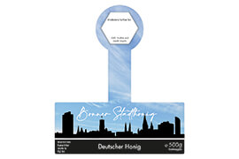 Design Stadthonig Bonn blauer Himmel 500g mit Gewährverschluss 