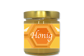 Honigetikett klassisch Nr.15 250g rechteckig 