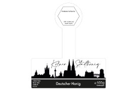 Design Stadthonig Köln weißer Himmel 500g mit Gewährverschluss 