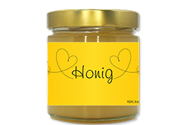 Honigetikett modern Nr.01 500g rechteckig 