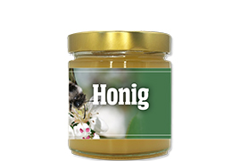 Honigetikett Natur Nr.19 250g rechteckig 