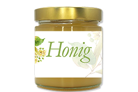 Honigetikett Lindenblüte Nr.02 500g rechteckig 