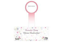 Design Geschenketikett Nr.25 B 250g mit Gewährverschluss