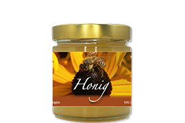 Honigetikett Natur Nr.04 250g rechteckig 