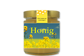 Honigetikett Raps Nr.01 B 250g