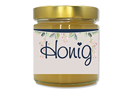 Honigetikett modern 500g rechteckig - Nr. 43