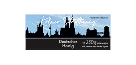 Design Stadthonig Köln blauer Himmel 250g rechteckig