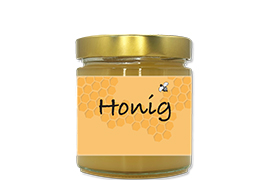 Honigetikett klassisch Nr.22 250g rechteckig 