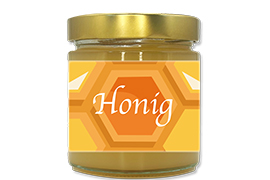 Honigetikett klassisch Nr.15 500g rechteckig 