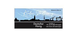 Design Stadthonig Kiel blauer Himmel 250g rechteckig