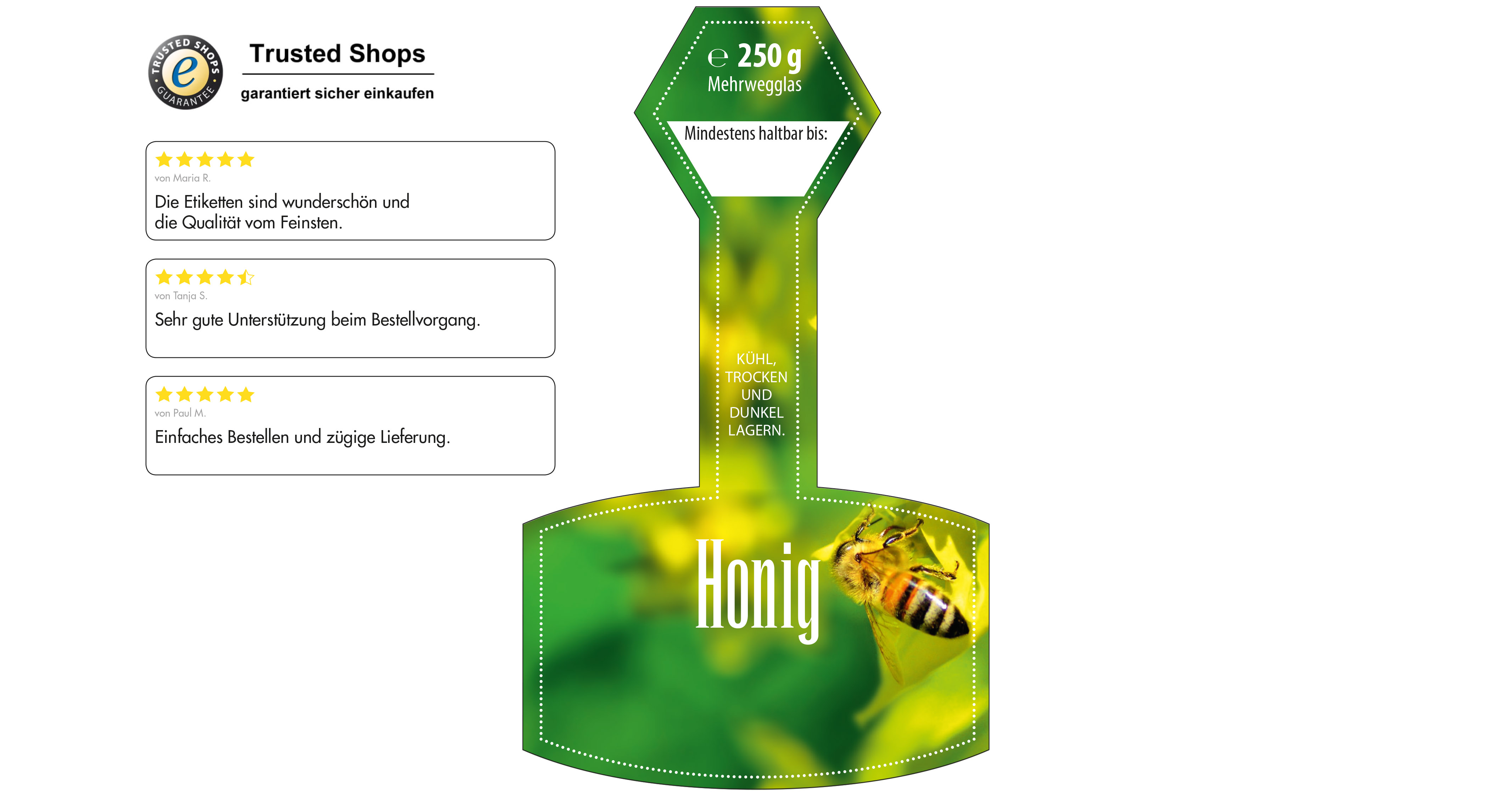 Honigetikett Natur Nr.07 C 250g