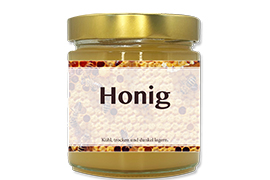 Honigetikett Natur Nr.25 500g rechteckig 