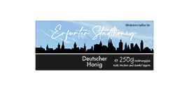 Design Stadthonig Erfurt blauer Himmel 250g rechteckig