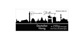 Design Stadthonig Hannover weißer Himmel 250g rechteckig