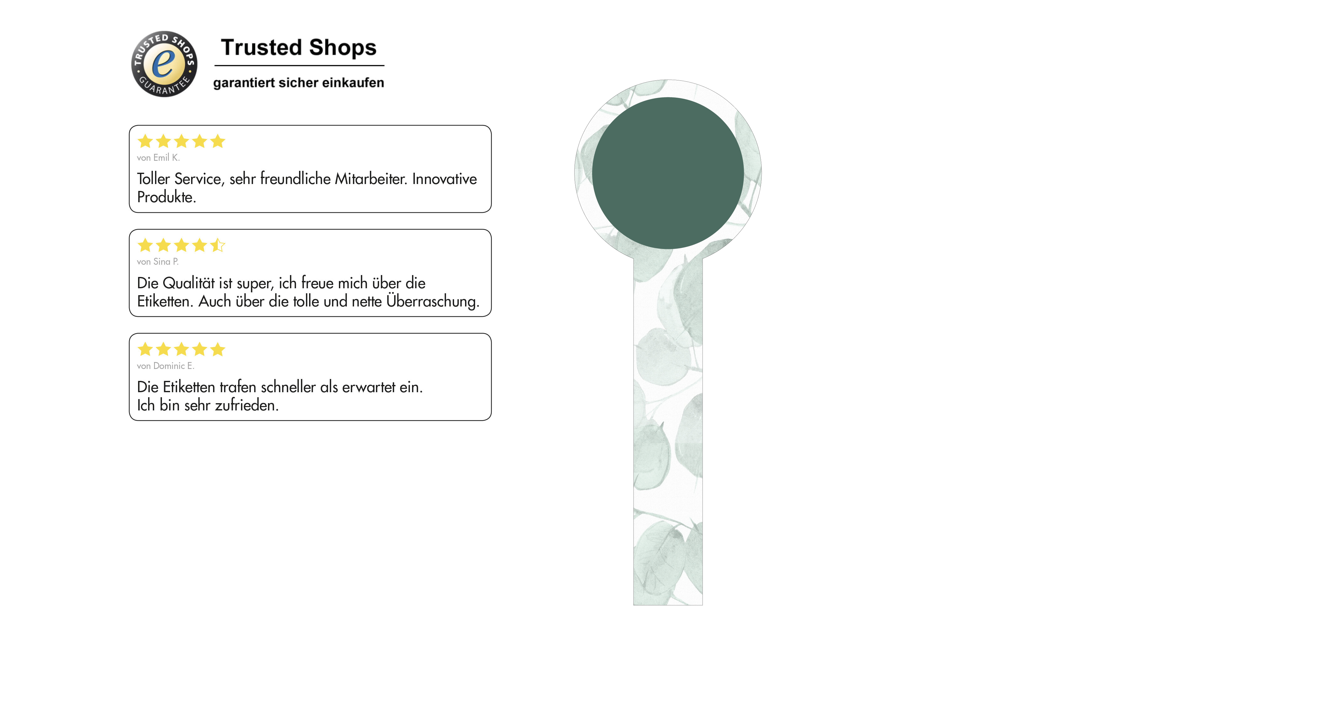 Siegelstreifen modern Nr.53 konturgestanzt