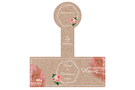 Design Hochzeitsetikett Nr.08 B 500g mit Gewährverschluss