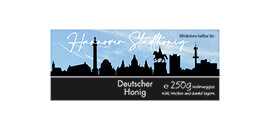 Design Stadthonig Hannover blauer Himmel 250g rechteckig