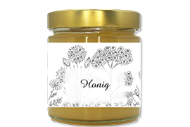 Honigetikett modern Nr.49 500g rechteckig 