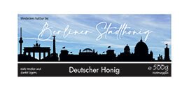 Design Stadthonig Berlin blauer Himmel 500g rechteckig
