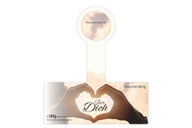 Design Geschenketikett Nr.05 B 500g mit Gewährverschluss