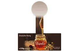 Design Geschenketikett Nr.08 B 250g mit Gewährverschluss