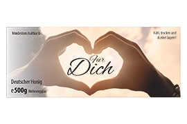 Design Geschenketikett Nr.05 A 500g rechteckig 