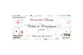 Design Hochzeitsetikett Nr.10 A 250g rechteckig 