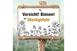 Vorsicht! Bienen! Stechgefahr Floral 01