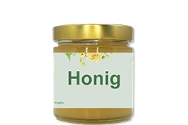 Honigetikett Lindenblüte Nr.01 250g rechteckig 