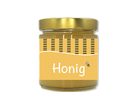 Honigetikett modern Nr.16 250g rechteckig 