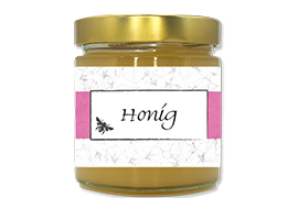 Honigetikett modern Nr.32 500g rechteckig 