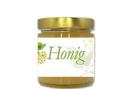 Honigetikett Lindenblüte Nr.02 250g rechteckig 