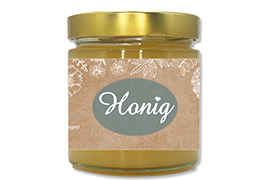 Honigetikett modern 500g rechteckig - Nr. 48