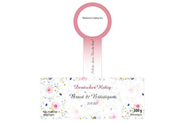 Design Hochzeitsetikett Nr.10 B 500g mit Gewährverschluss