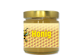 Honigetikett klassisch Nr.02 250g rechteckig 