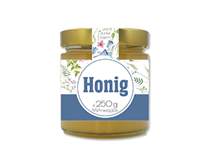 Honigetikett modern 250g mit Gewährverschluss - Nr. 10 B