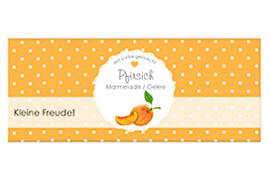 Design rechteckig Pfirsich