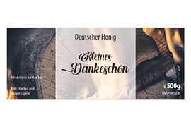 Design Geschenketikett Nr.06 A 500g rechteckig 