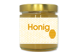 Honigetikett Klassisch Nr.08 500g rechteckig 